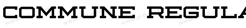 Commune Regular字体转换 Commune Regular字体转换